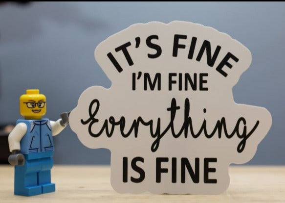 I'm fine | Dictionary Definition | Sticker